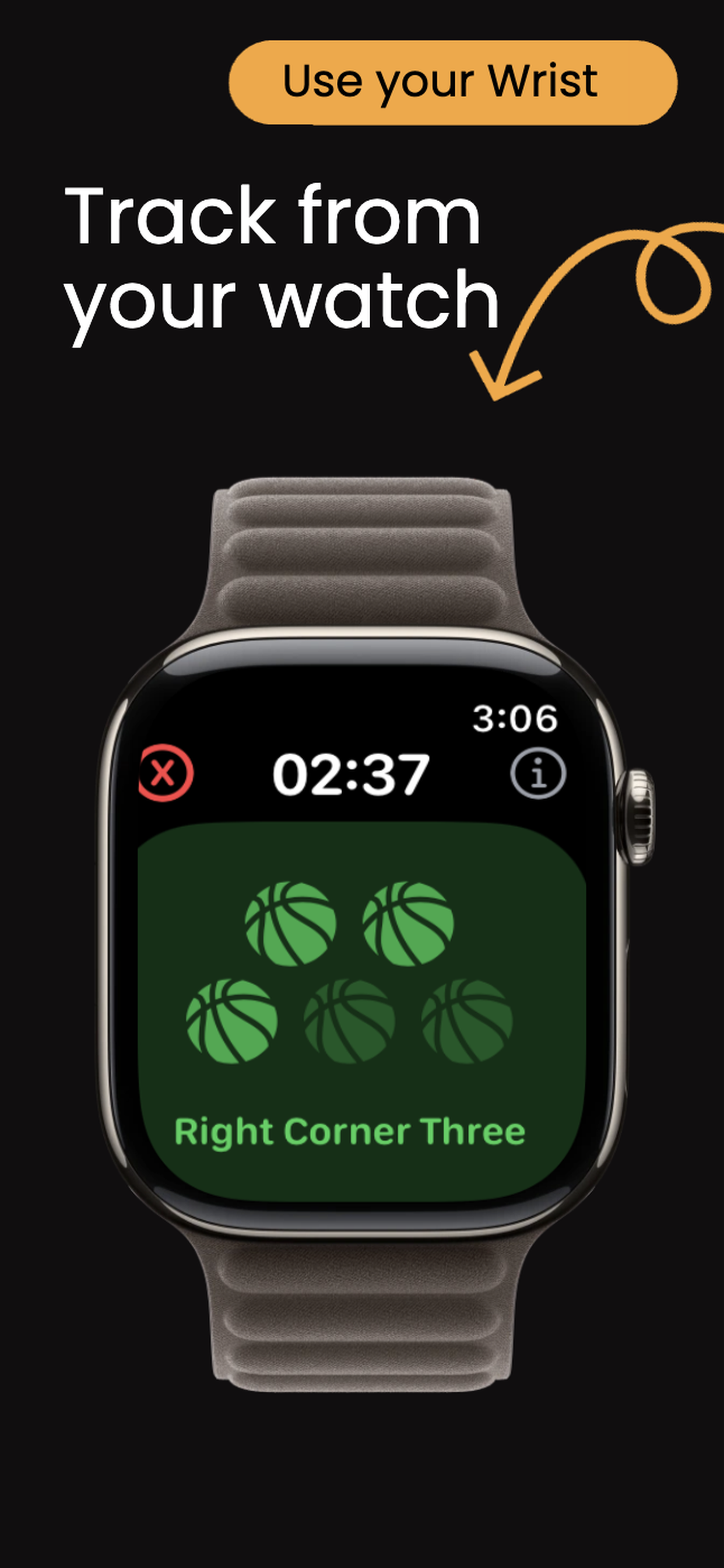 Hoops Apple Watch tracking